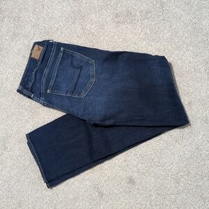 American Eagle Outfitters Dark Blue Straight Jeans Size 4 Long